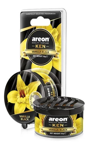 Ароматизатор "AREON GEL KEN BLISTER" (внутри ароматиз. дерево)  Vanilla Black 704-AKB-16