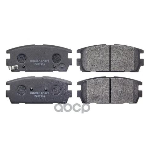 Колодки тормозные дисковые задние Double Force