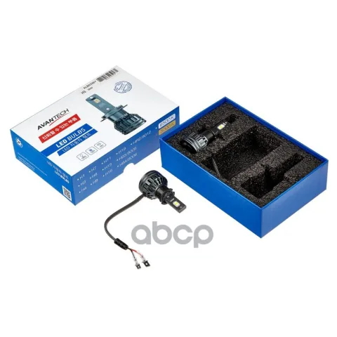 Лампа светодиодная  LED Avantech H3 12V 35W, 4300K 3500lm (комплект 2 шт.)
