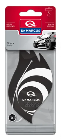 Ароматизатор Др.Маркус SONIC бумажный Black ЧЗ ОСУ