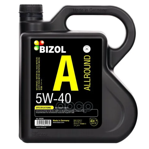 Масло моторное Allround 5W-40 SN A3/B4 (4л)