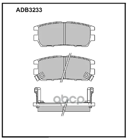 Колодки тормозные задние Mitsubishi L400 95-05  Pajero 90-00