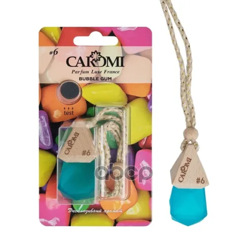 Ароматизатор CAROMI бутылочка с дер. крышкой фруктовый 6мл (Бабл гам) #6 ЧЗ ОСУ