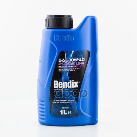 Масло моторное 1л.  полусинтетика BENDIX POWER LINE SAE 10W-40 API SL/CF ACEA A3/B4 MB229.1 VW 501.0