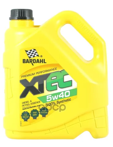 Масло моторное Bardahl XTEC 5W40 C3 синтетика (4л)