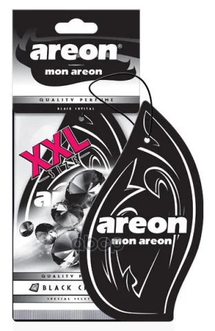 Ароматизатор AREON бумажный MON XXL Black Crystal(Черный Кристалл)~ ЧЗ ОСУ