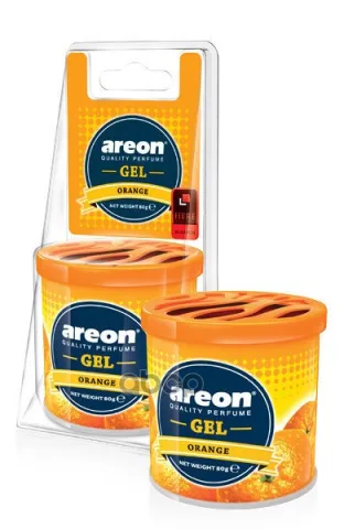 Ароматизатор "AREON GEL CAN BLISTER" гелевый "Апельсин" 704-GCB-02 — фотография товара