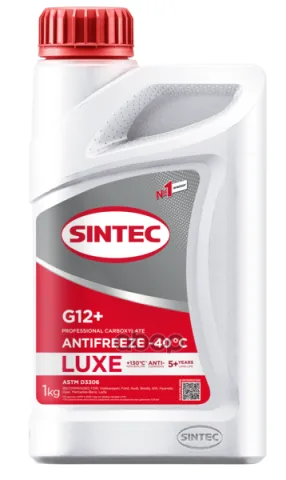 Антифриз SINTEC Luxe G12+ red -40 1кг "12"