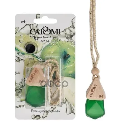 Ароматизатор CAROMI бутылочка с дер. крышкой фруктовый 6мл (Яблоко и экзотические фрукты) #4 ЧЗ ОСУ