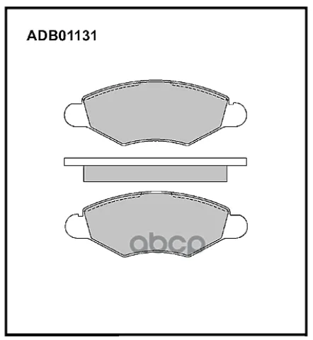 Колодки тормозные передние Peugeot 206  306 / Citroen Xsara 97-05