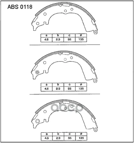 Колодки  торм. барабан. задние Toyota Hi-Ace III-IV / Toyota Hi-Lux / Toyota Hi-Ace IV