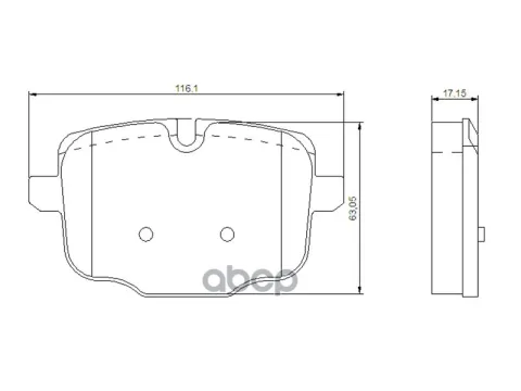 Колодки зад.BMW 5 (F10), 01/09 -/ X3 (G01, F97), 10/17 - AKNUK BP1093 — фотография товара