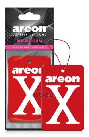 Ароматизаторы для автомобиля AREON "X-VERSION"    (/704-AXV-014/ RED - Bubble Gum ) (мин.упак.10шт) — фотография товара