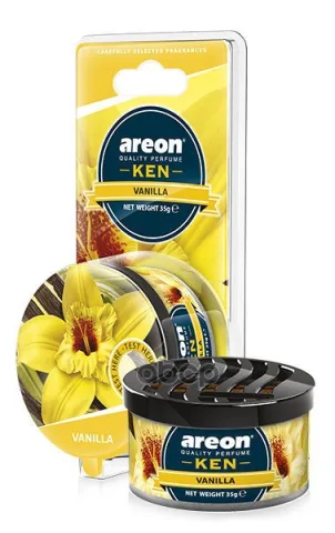 Ароматизатор "AREON GEL KEN BLISTER" (внутри ароматиз. дерево) "Ваниль" 704-AKB-12