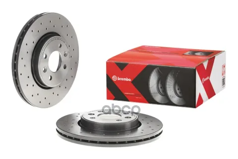 Диск тормозной передн. серии Brembo Xtra RENAULT CLIO II (BB0/1/2_  CB0/1/2_) 09/98-> / RENAULT CLIO