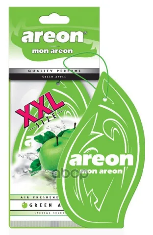 Ароматизатор "AREON MON XXL" бумажный  "Зеленое яблоко" 064-306 (мин.упак.10шт)