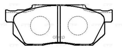 Колодки тормозные дисковые HONDA Accord 1981 - 1985 / Civic 1984 - 1991 / Civic CRX 1989 - 1992 / Pr — фотография товара