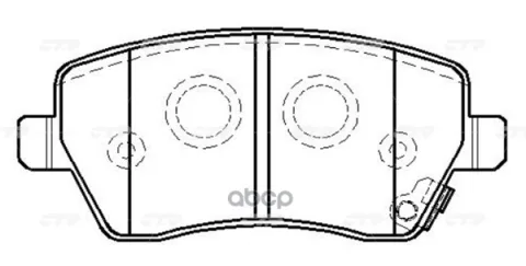 Колодки тормозные LADA Largus 2012 ~ / Vesta 2015 ~ / Xray 2015 ~ MERCEDES-BENZ 108 2012 ~ 2021 N перед прав.лев. (старый арт. CKS-33) GK0973 — фотография товара