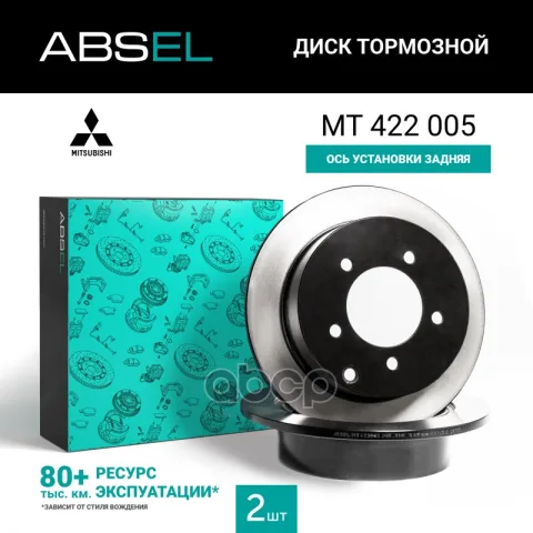 Диск тормозной задний (окрашенный)