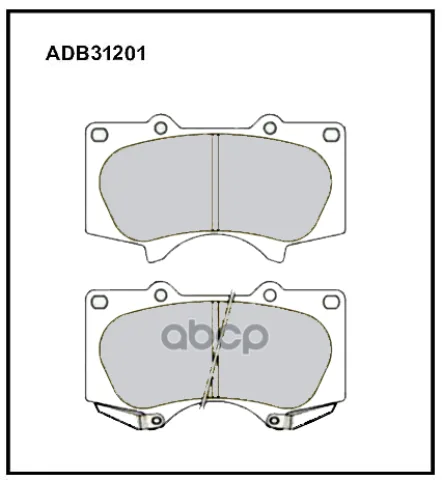 Колодки тормозные (Heavy Duty серия - усил.) передние Toyota Land Cruiser Prado (J12) 02-10  (J15) 0