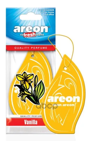 Ароматизатор "AREON REFRESHEMENT" бумажный "Ваниль" 045-315  (мин.упак.10шт)