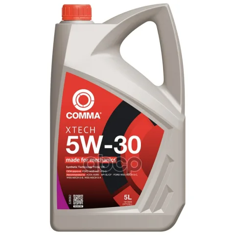 Масло моторное 5W30 COMMA 5л синтетика XTECH
