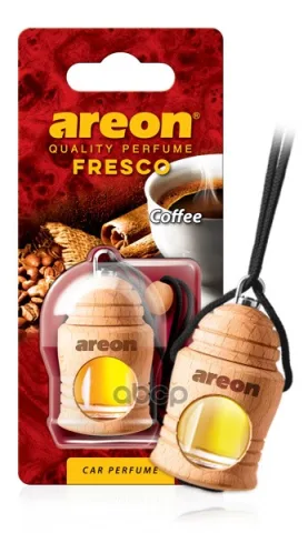 Ароматизатор "AREON FRESCO" флакон с деревянной крышкой Кофе (Coffee) 051-327 — фотография товара