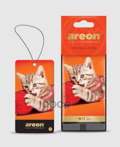 Ароматизатор "AREON "WILD" The Small Tiger" 704-AW-05 (мин.упак.10шт)