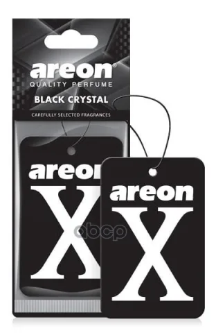 Ароматизатор "AREON REFRESHEMENT X-VERSION" бумажный "Черный кристал"  AXV-011  (мин.упак.10шт)