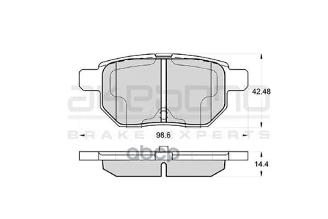 Колодки тормозные дисковые задние TOYOTA COROLLA/AURIS (E15, E18), LEXUS CT200h AN-716WK