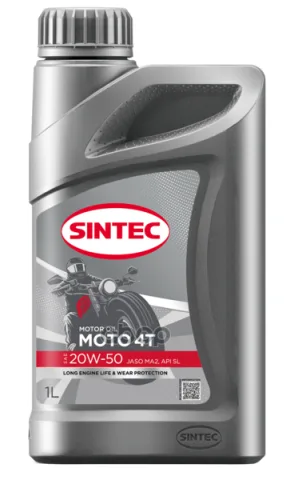 Масло моторное Sintec Moto 4T 20W-50 SL/CF MA2 1л