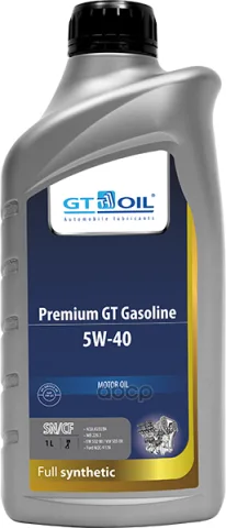 Масло Premium GT Gasoline  SAE 5W-40  API SM син.  1 л