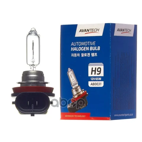 Лампа головного света Avantech H9 12V 65W