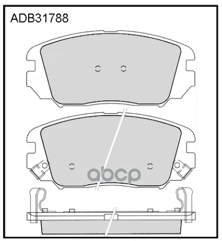 Колодки тормозные передние Kia Sportage II (JE  KM) 04-10 / Hyundai Sonata V 015-10  Tucson 04-10