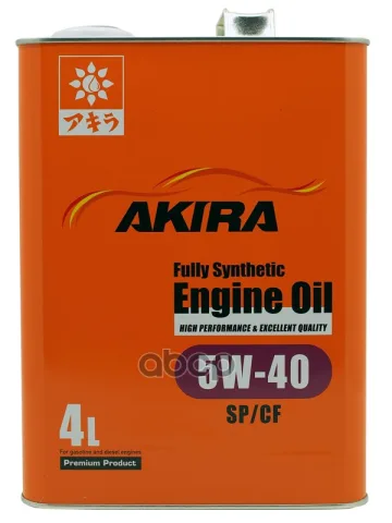 Масло моторное  5W-40  AKIRA ENGINE OIL FS SP/CF (4л х 6)