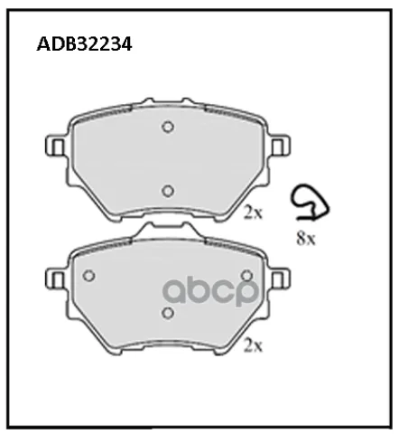 Колодки тормозные задние Citroen C4 13-> / Geely GS 16-20 / Haval H2 14-> / Peugeot 3008 II 16->  30