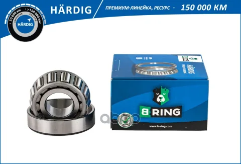 Подшипник ступицы GAZ 2217, GAZ 3302 (перед. наружн.) [25x62x18.3] (HBLS1133F) B-RING HRDIG
