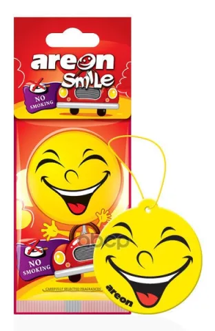 Ароматизатор AREON бумажный SMILE RING (No Smoking/Антитабак)~ ЧЗ ОСУ