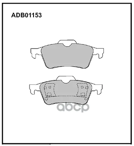 Колодки тормозные задние Ford Focus II  III  Kuga II 13->  Tourneo 13->  Transit Connect 13-> / Volv