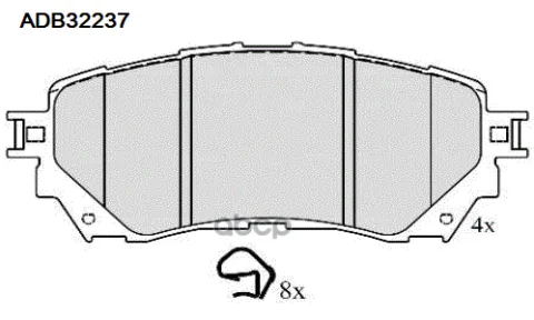 Колодки тормозные передние Mazda 6 12-18  12->