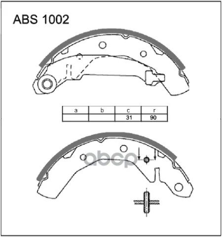 Колодки  торм. барабан. задние Chevrolet Matiz (M100  M150) 98-12  (M200  M250) 05-13  (M300) 10->