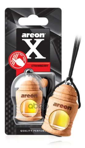 Ароматизатор "AREON FRESCO X-VERSION" флакон с деревянной крышкой "Клубника" 051-Х06 — фотография товара