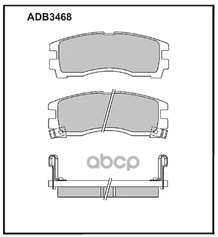 Колодки тормозные задние Mitsubishi Galant VII  VIII 96-04  Space Runner  99-03 / Hyundai Sontamo 99