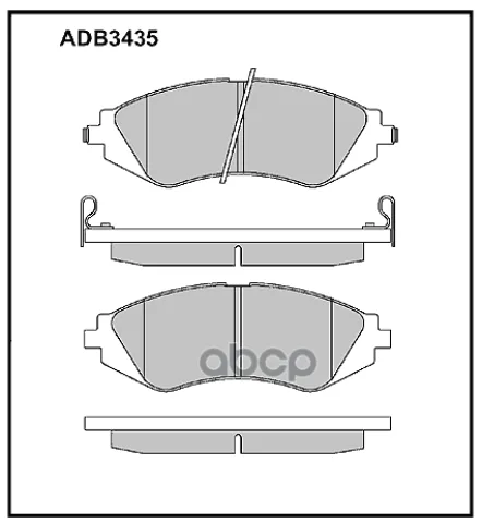 Колодки тормозные передние Daewoo Leganza 97-04  Nubira 99-02 / Chevrolet Epica 05-11