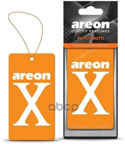 Ароматизатор "AREON REFRESHEMENT X-VERSION" бумажный "Tutti Frutti"  AXV-016  (мин.упак.10шт)