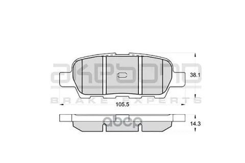 Колодки тормозные дисковые задние NISSAN TEANA (J31) AN-654WK — фотография товара