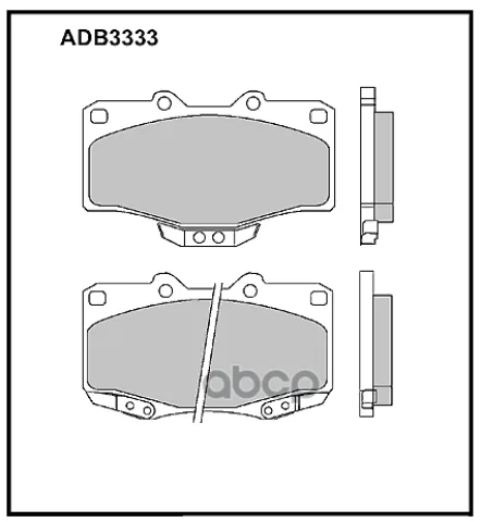 Колодки тормозные передние Toyota Land Cruiser (J7) 84-01  80 (J8) 90-98  90 (J9) 95-02  4 Runner II