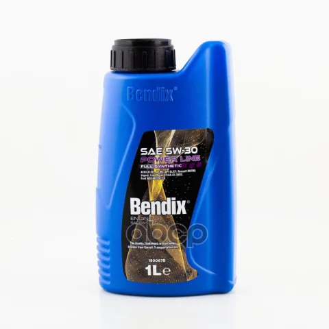 Масло моторное 1л.  синтетика BENDIX POWER LINE SAE 5W-30 ACEA A1/B1  A5/B5 API SL Renault RN700 STJ