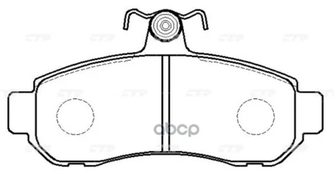 Колодки тормозные дисковые MITSUBISHI GK0569