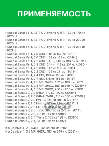 Фильтр салона Hyundai Santa Fe 4 2.0,2.2,2.4